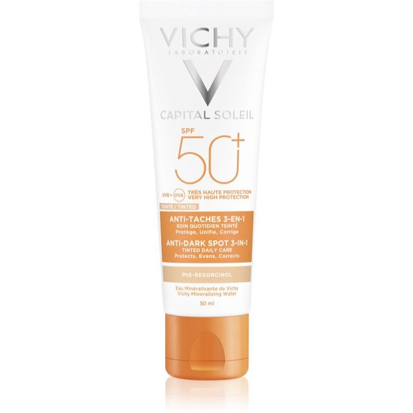 Vichy Vichy Capital Soleil 3 в 1 оцветена грижа против тъмни петна SPF 50+ Tinted 50 мл.