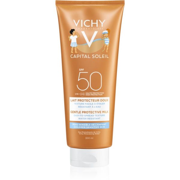 Vichy Vichy Capital Soleil Gentle Milk защитно мляко за лице и тяло за деца SPF 50 300 мл.