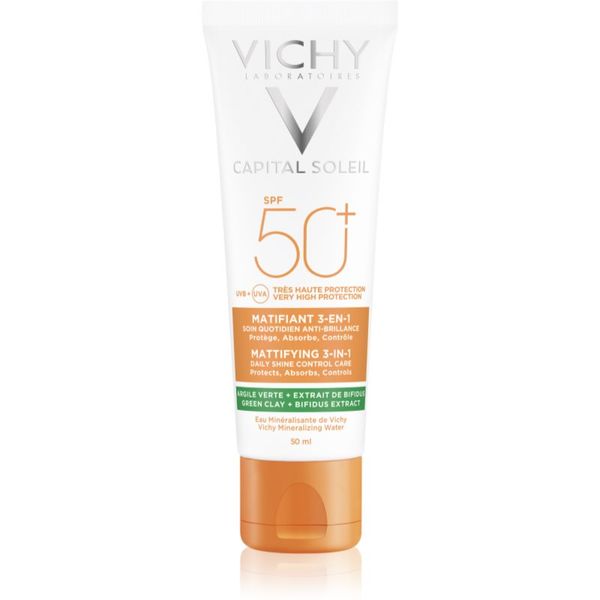 Vichy Vichy Capital Soleil Mattifying 3-in-1 защитен матиращ крем за лице SPF 50+ 50 мл.