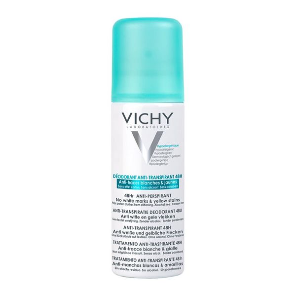 Vichy Vichy Deodorant 48h антиперспирант-спрей срещу бели и жълти петна 125 мл.