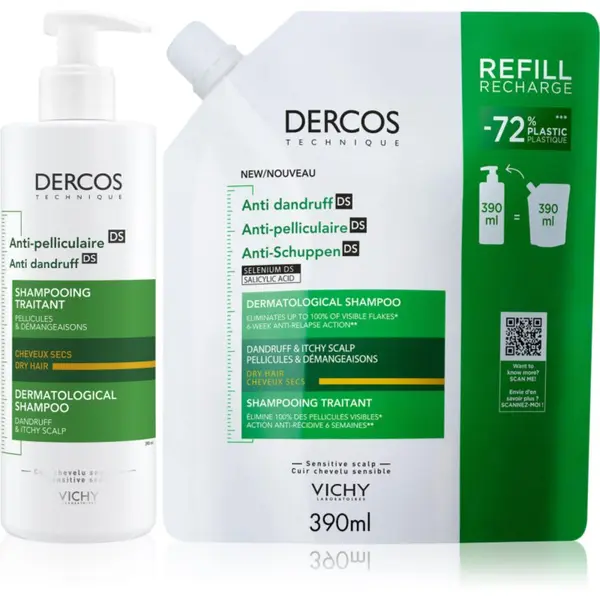 Vichy Vichy Dercos Anti-Dandruff комплект против пърхот за суха коса