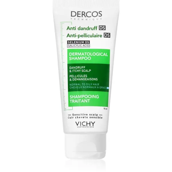 Vichy Vichy Dercos Anti-Dandruff шампоан против пърхот за нормална към омазняваща се коса 95 мл.