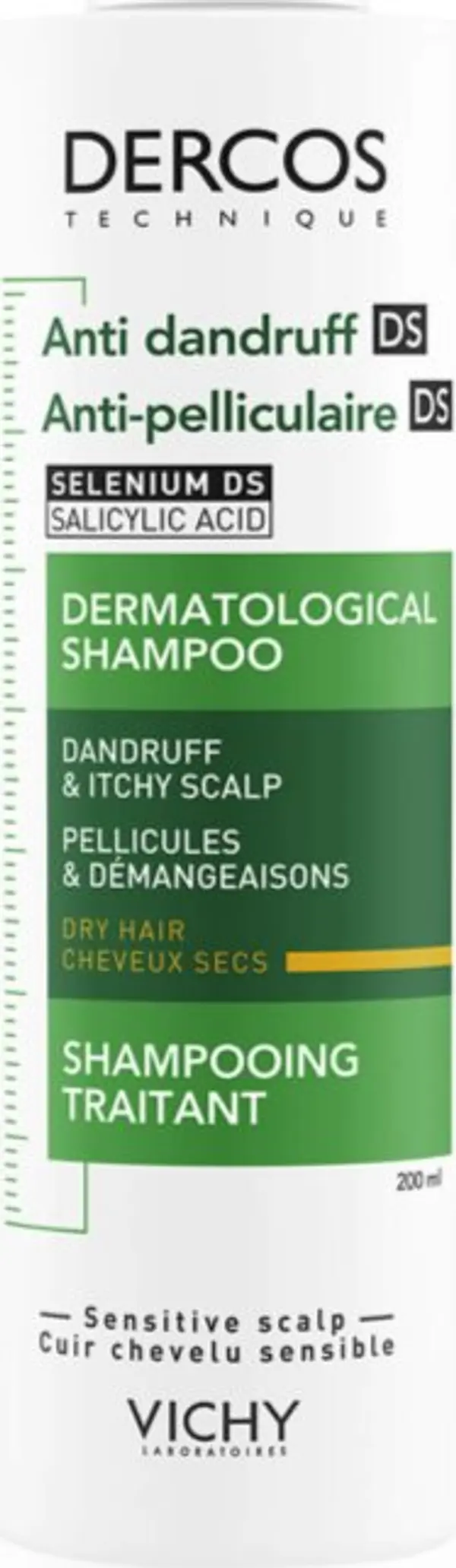 Vichy Vichy Dercos Anti-Dandruff шампоан против пърхот за суха коса 200 мл.