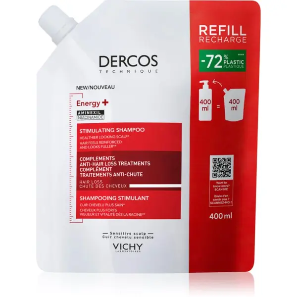 Vichy Vichy Dercos Energising подсилващ шампоан против косопад 400 мл.