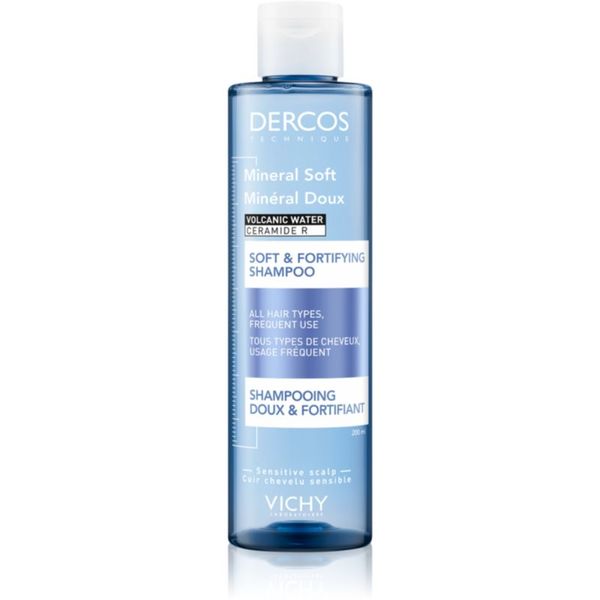 Vichy Vichy Dercos Mineral Soft подсилващ шампоан за всички видове коса 200 мл.