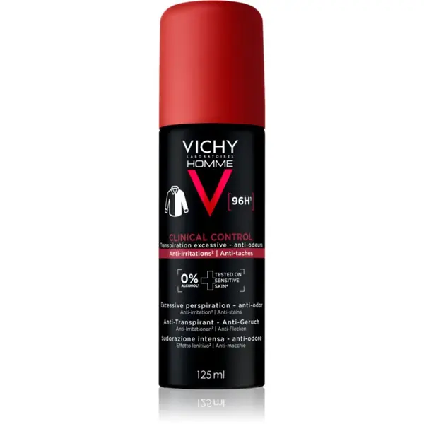 Vichy Vichy Homme Clinical Control дезодорант в спрей срещу силно изпотяване 125 мл.