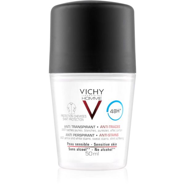 Vichy Vichy Homme Deodorant антиперспирант срещу бели и жълти петна 48 часа 50 мл.