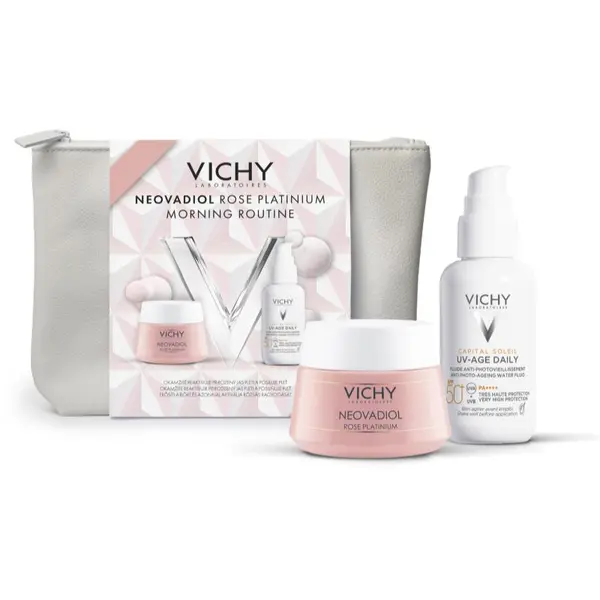 Vichy Vichy Neovadiol Rose Platinium Morning Routine коледен подаръчен комплект за укрепване на кожната бариера