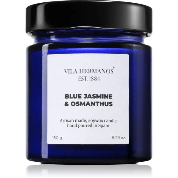 Vila Hermanos Vila Hermanos Apothecary Cobalt Blue Blue Jasmine & Osmanthus ароматна свещ 150 гр.