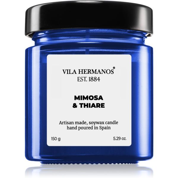 Vila Hermanos Vila Hermanos Apothecary Cobalt Blue Mimosa & Thiare ароматна свещ 150 гр.
