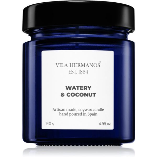 Vila Hermanos Vila Hermanos Apothecary Cobalt Blue Watery & Coconut ароматна свещ 140 гр.