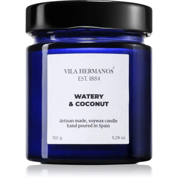 Vila Hermanos Vila Hermanos Apothecary Cobalt Blue Watery & Coconut ароматна свещ 150 гр.