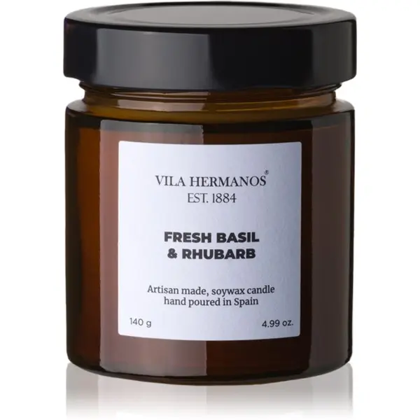 Vila Hermanos Vila Hermanos Apothecary Fresh Basil & Rhubarb ароматна свещ 150 гр.