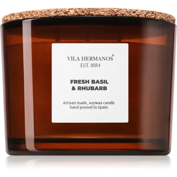 Vila Hermanos Vila Hermanos Apothecary Fresh Basil & Rhubarb ароматна свещ 350 гр.