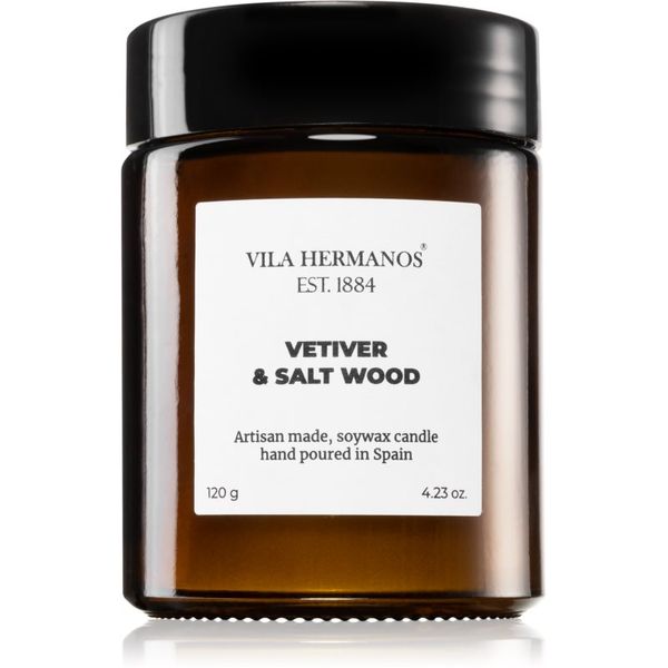 Vila Hermanos Vila Hermanos Apothecary Vetiver & Salt Wood ароматна свещ 120 гр.