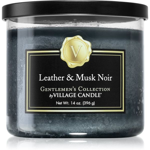 Village Candle Village Candle Gentlemen's Collection Leather & Musk Noir ароматна свещ 396 гр.