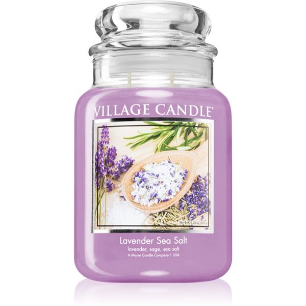 Village Candle Village Candle Lavender Sea Salt ароматна свещ (Glass Lid) 602 гр.