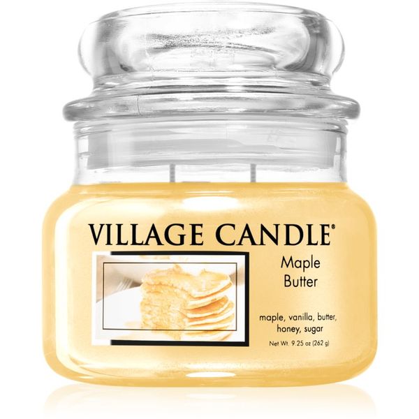 Village Candle Village Candle Maple Butter ароматна свещ  (Glass Lid) 262 гр.
