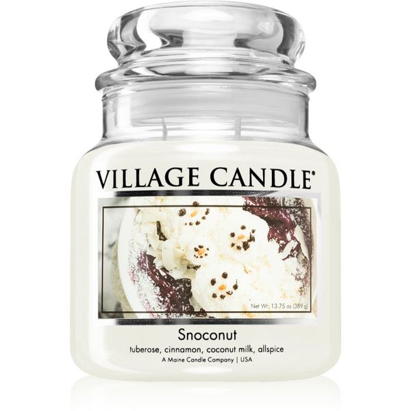 Village Candle Village Candle Snoconut ароматна свещ (Glass Lid) 389 гр.