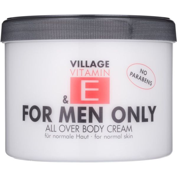 Village Village Vitamin E For Men Only крем за тяло за мъже без парабени 500 мл.