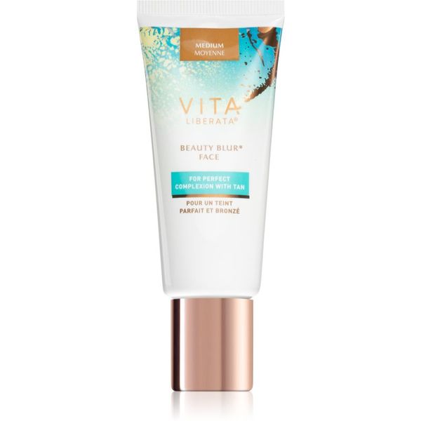 Vita Liberata Vita Liberata Beauty Blur Face тониращ автобронзантен крем за освежаване и хидратация цвят Medium 30 мл.