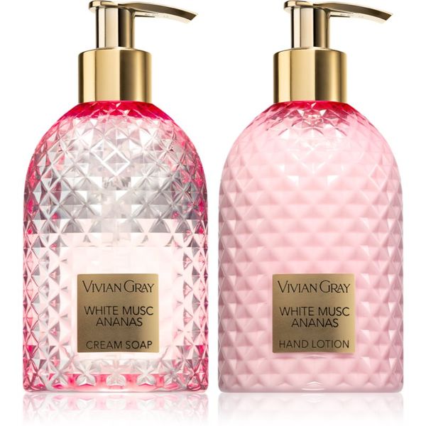 Vivian Gray Vivian Gray Gemstone White Musc & Ananas подаръчен комплект(за ръце)