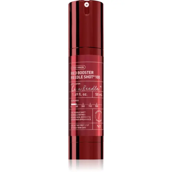 VT Cosmetics VT Cosmetics Red Booster Reedle Shot 100 концентриран серум за лице против признаци на стареене 50 мл.