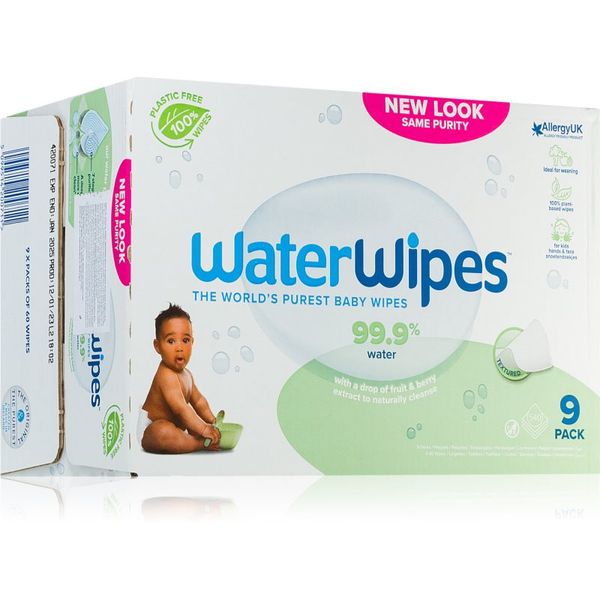 Water Wipes Water Wipes Baby Wipes Sopaberry 9 Pack нежни мокри кърпички за бебета 9x60 бр.