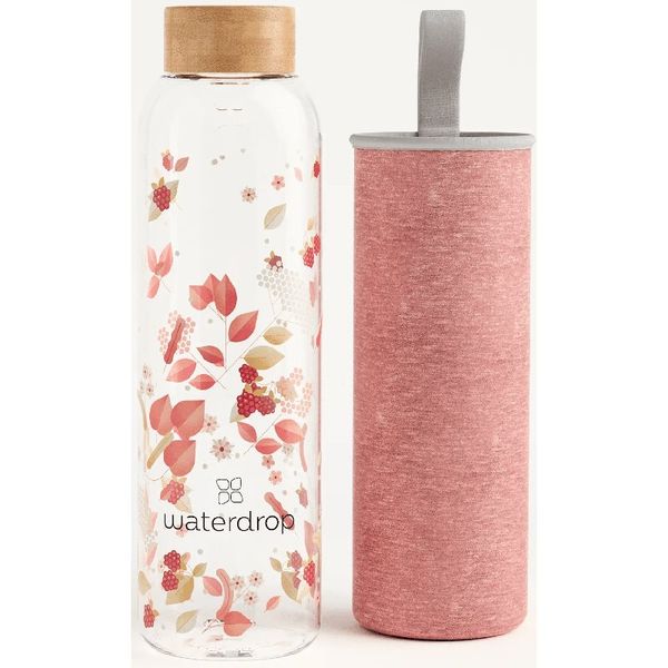 Waterdrop Waterdrop Glass Edition стъклена бутилка за вода Flair 600 мл.