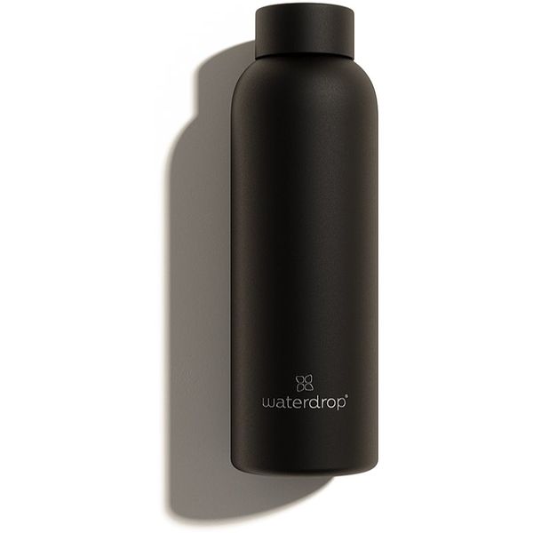 Waterdrop Waterdrop Thermo Steel неръждаема бутилка за вода боя Black Matt 600 мл.