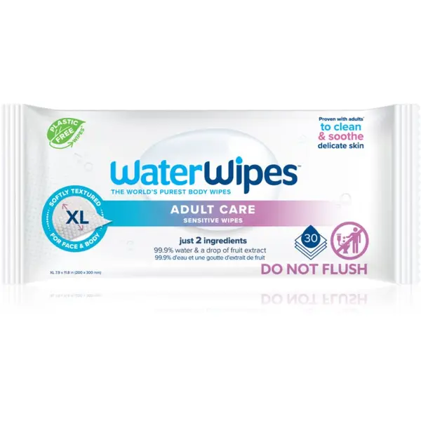 WaterWipes WaterWipes Adult Care мокри кърпички за възрастни 30 бр.