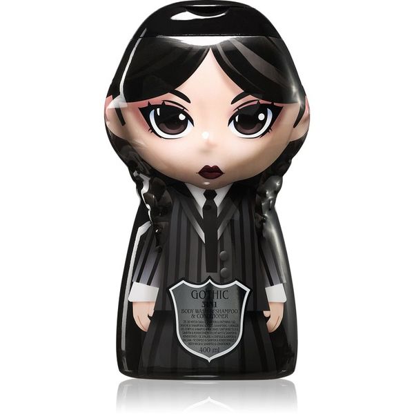 Wednesday Wednesday Gothic Cursed шампоан, балсам и душ гел 3 в 1 за деца Blackberry 400 мл.