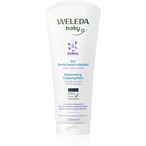 Weleda Weleda Baby Derma миещ балсам за успокояване на кожата 200 мл.