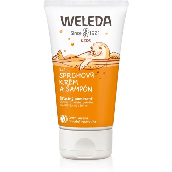 Weleda Weleda Kids Happy Orange душ-крем и шампоан за деца 2 в 1 150 мл.