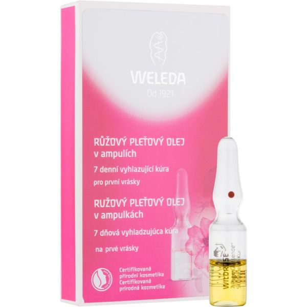 Weleda Weleda Rose масло за лице в ампули – 7-дневна изглаждаща процедура 7x0.8 мл.
