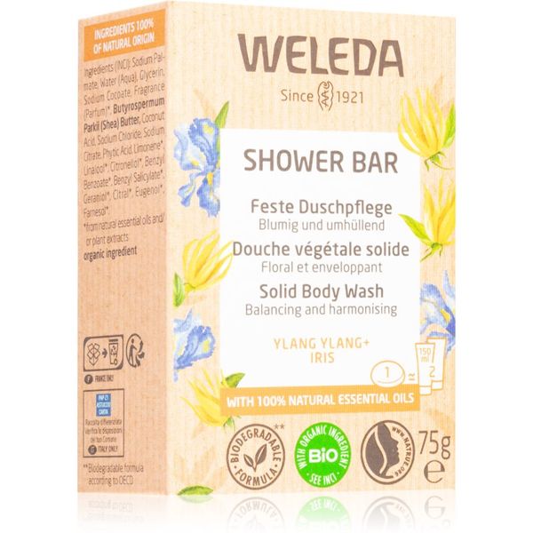 Weleda Weleda Shower Bar растителен сапун с аромат на цветя 75 гр.