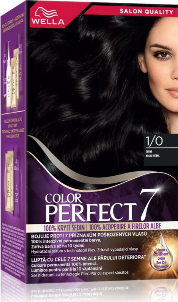 Wella Wella Color Perfect боя за коса цвят 1/0 Infinite Black 1 бр.
