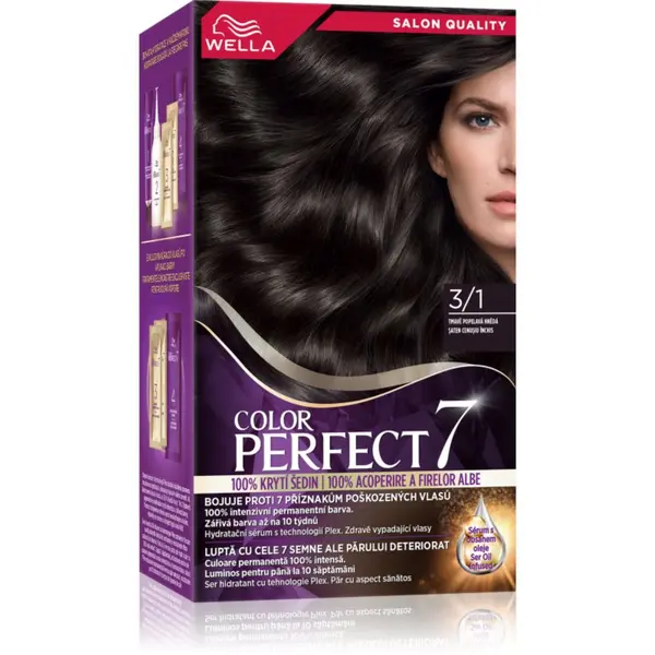 Wella Wella Color Perfect боя за коса цвят 3/1 Dark Ash Brown 1 бр.