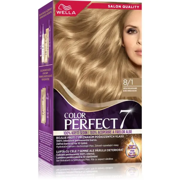 Wella Wella Color Perfect боя за коса цвят 8/1 Light Ash Blonde 1 бр.