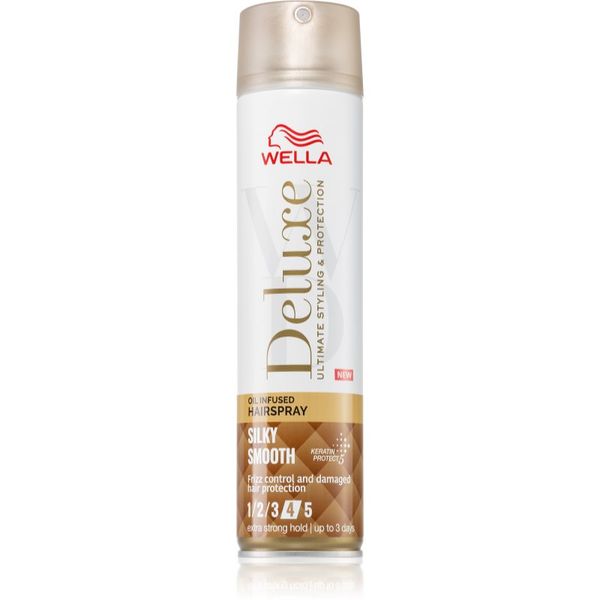 Wella Wella Deluxe Silky Smooth регенериращ лак за коса за екстра силна 250 мл.