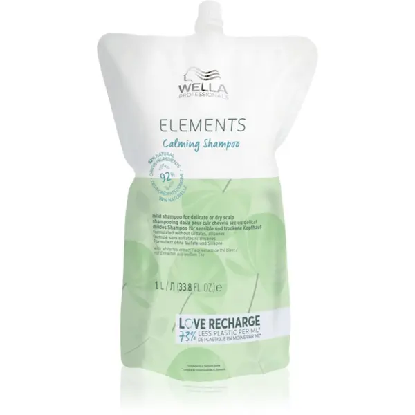 Wella Professionals Wella Professionals Elements Calming хидратиращ и успокояващ шампоан за чувствителна кожа на скалпа 1000 мл.