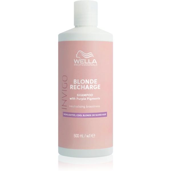 Wella Professionals Wella Professionals Invigo Blonde Recharge шампоан за руса коса неутрализиращ жълтеникавите оттенъци 500 мл.