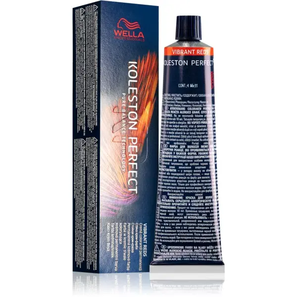 Wella Professionals Wella Professionals Koleston Perfect ME+ Vibrant Reds перманентната боя за коса цвят 77/44 60 мл.