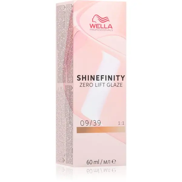 Wella Professionals Wella Professionals Shinefinity Zero Lift Glaze полуперманентна тонираща боя за коса цвят 09/39 60 мл.