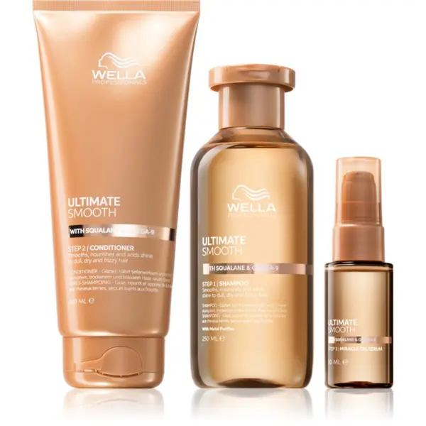 Wella Professionals Wella Professionals Ultimate Smooth изгодна опаковка за блясък и мекота на косата