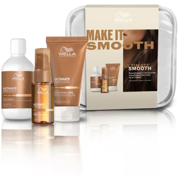 Wella Professionals Wella Professionals Ultimate Smooth Set комплект за пътуване за блясък и мекота на косата