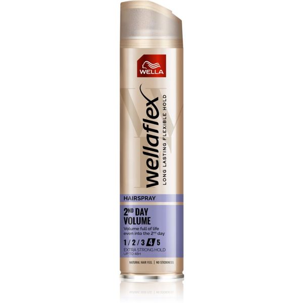 Wella Wella Wellaflex 2nd Day Volume лак за коса със силна фиксация за обем 250 мл.