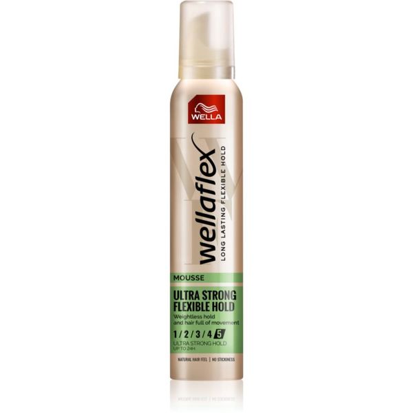Wella Wella Wellaflex Flexible Ultra Strong пяна втвърдител ултра силна фиксация 200 мл.