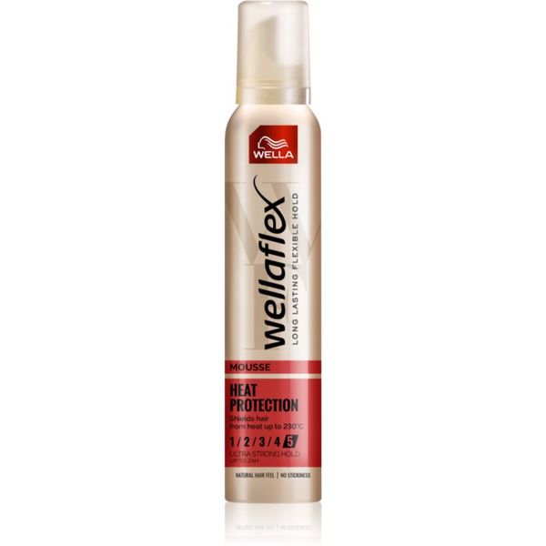 Wella Wella Wellaflex Heat Protection пяна втвърдител за топлинно третиране на косата 200 мл.