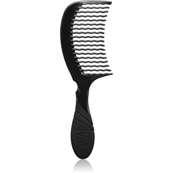 Wet Brush Wet Brush Pro Detangling Comb гребен за коса за по-лесно разресване на косата Black 1 бр.